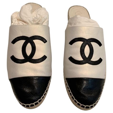 chanel espadrilles mules